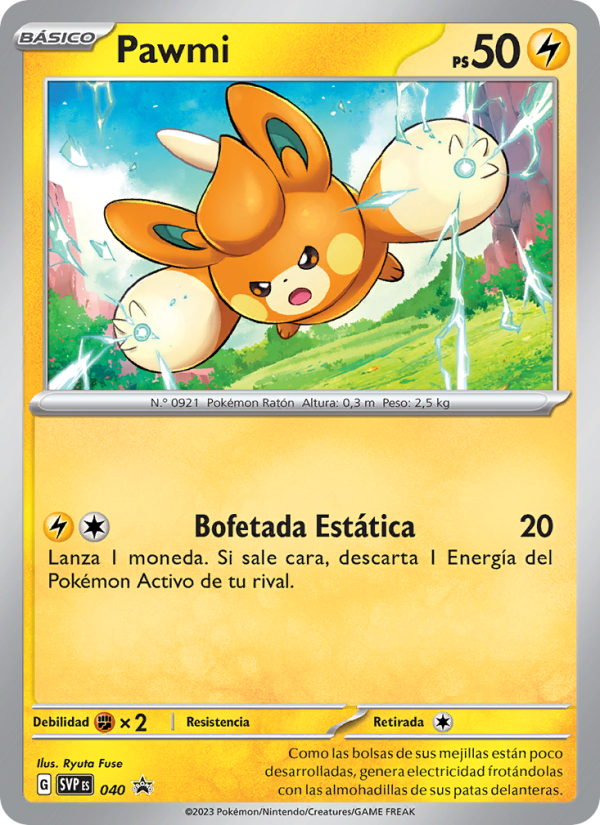 Pawmi 040 — SVP Black Star Promos (Spanish Pokémon TCG card)