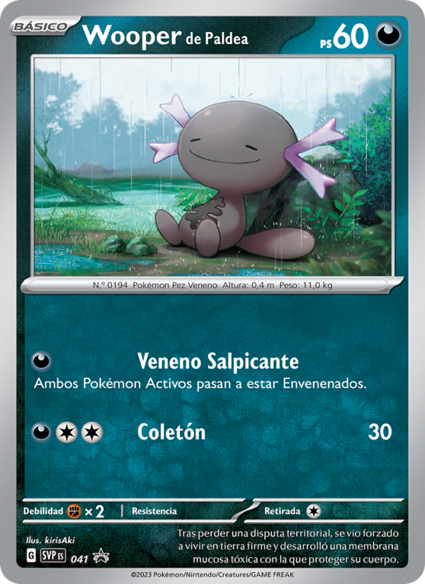 Wooper de Paldea 041 — SVP Black Star Promos (Spanish Pokémon TCG card)