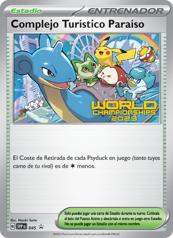 Complejo Turístico Paraíso 045 — SVP Black Star Promos (Spanish Pokémon TCG card)