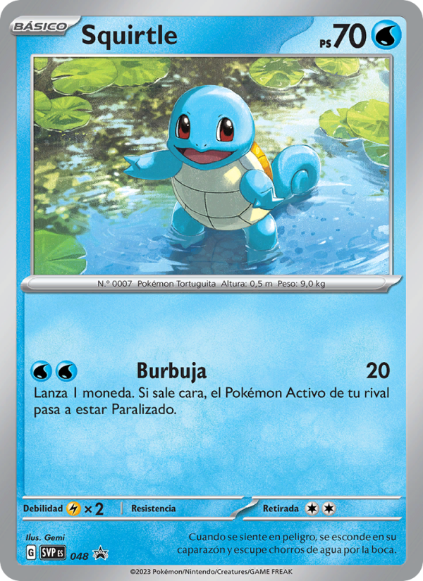 Squirtle 048 — SVP Black Star Promos (Spanish Pokémon TCG card)