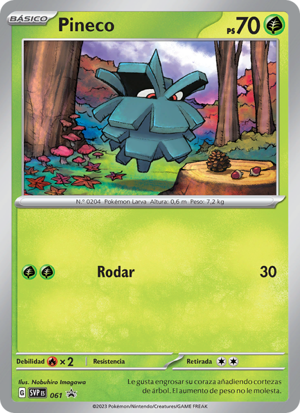 Pineco 061 — SVP Black Star Promos (Spanish Pokémon TCG card)