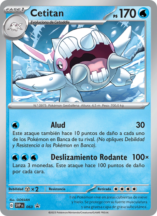 Cetitan 063 — SVP Black Star Promos (Spanish Pokémon TCG card)