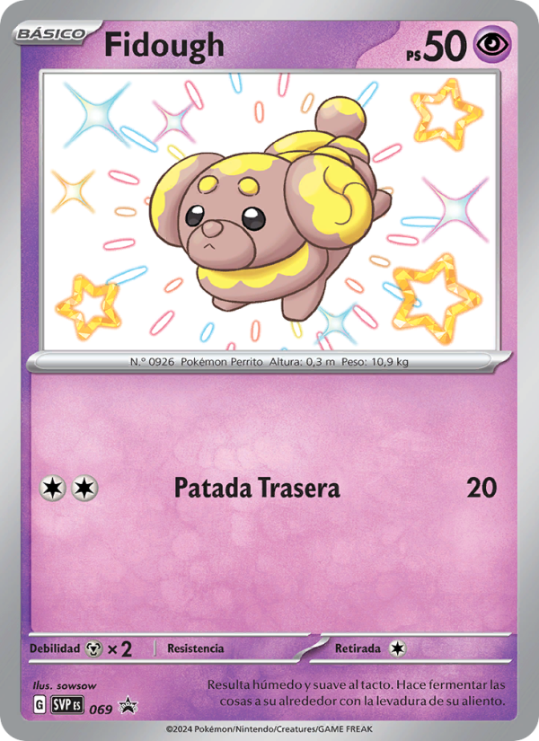 Fidough 069 — SVP Black Star Promos (Spanish Pokémon TCG card)
