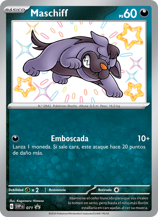 Maschiff 071 — SVP Black Star Promos (Spanish Pokémon TCG card)