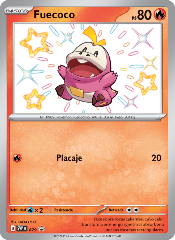 Fuecoco 079 — SVP Black Star Promos (Spanish Pokémon TCG card)