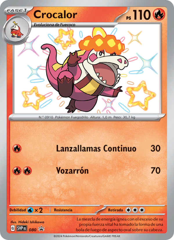 Crocalor 080 — SVP Black Star Promos (Spanish Pokémon TCG card)