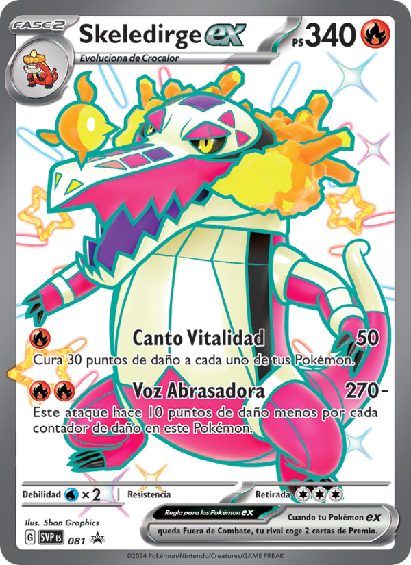 Skeledirge ex 081 — SVP Black Star Promos (Spanish Pokémon TCG card)