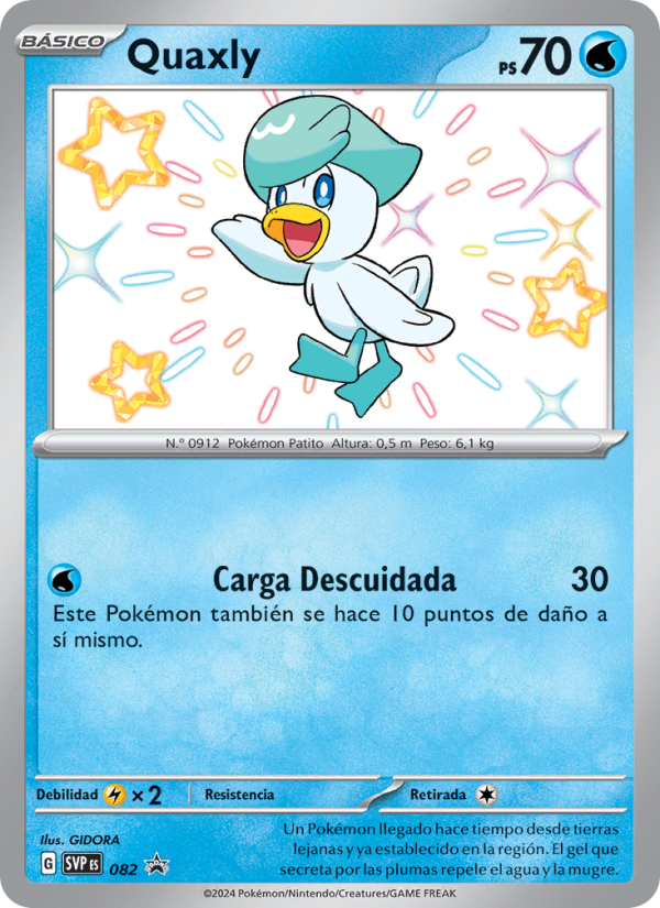 Quaxly 082 — SVP Black Star Promos (Spanish Pokémon TCG card)