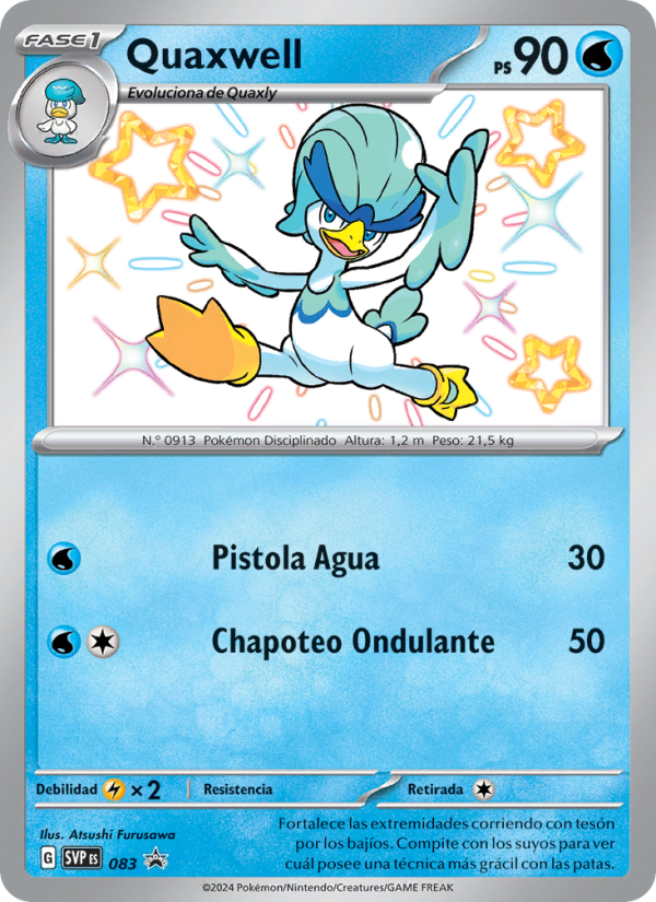 Quaxwell 083 — SVP Black Star Promos (Spanish Pokémon TCG card)
