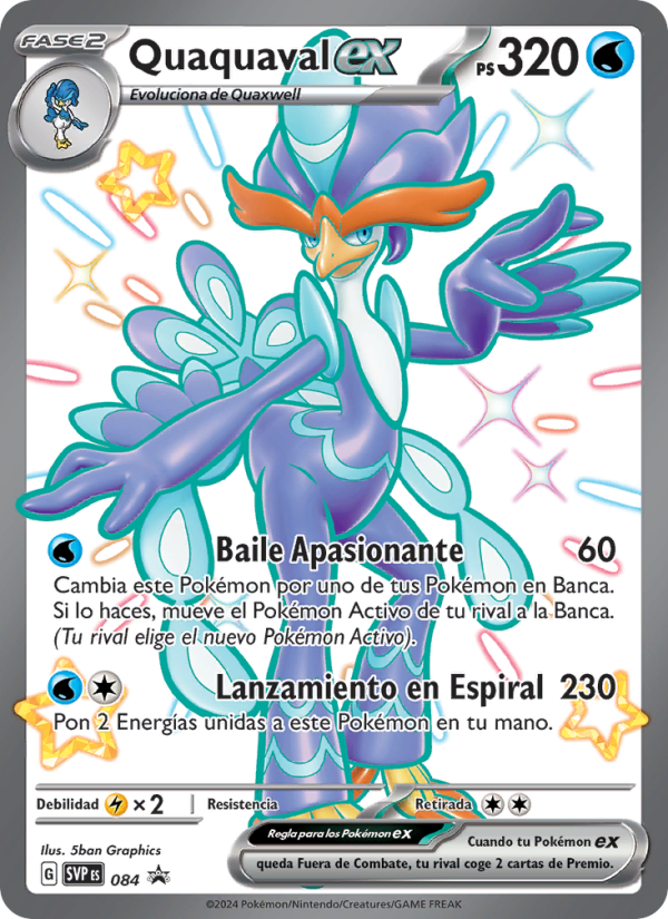 Quaquaval ex 084 — SVP Black Star Promos (Spanish Pokémon TCG card)