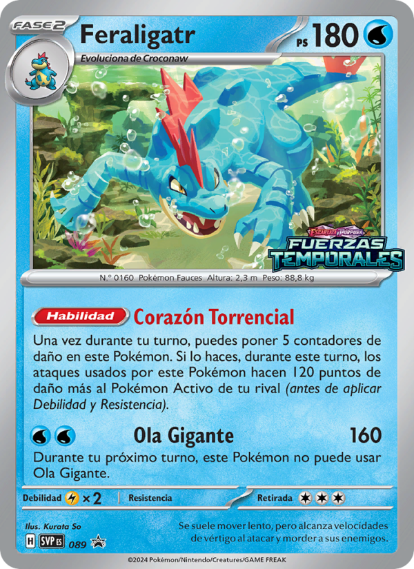 Feraligatr 089 — SVP Black Star Promos (Spanish Pokémon TCG card)