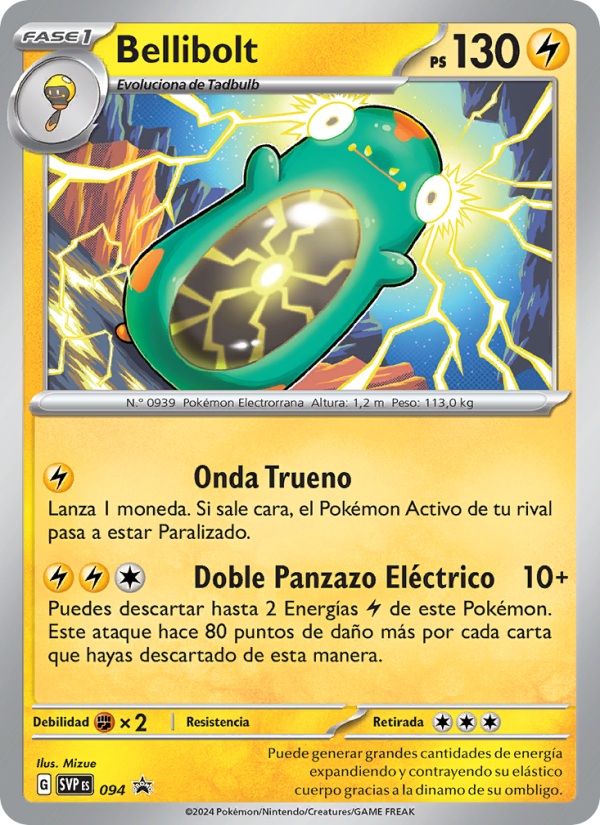 Bellibolt 094 — SVP Black Star Promos (Spanish Pokémon TCG card)