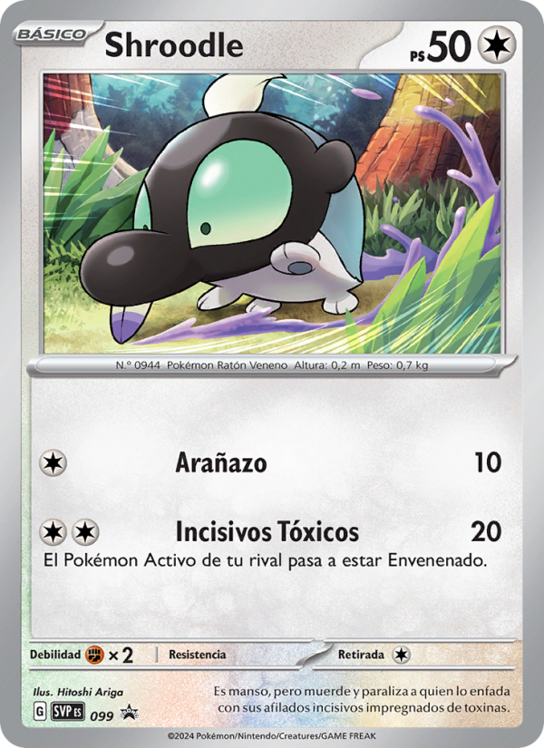 Shroodle 099 — SVP Black Star Promos (Spanish Pokémon TCG card)