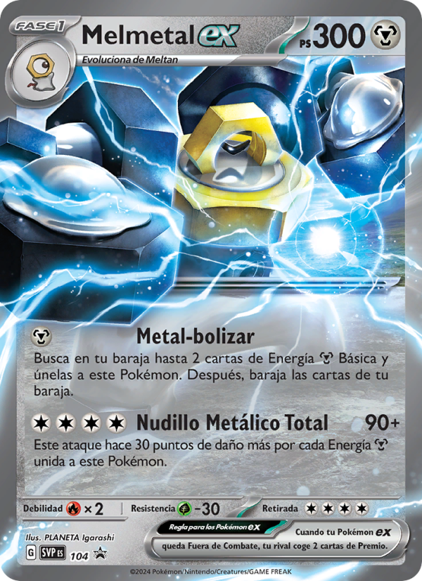 Melmetal ex 104 — SVP Black Star Promos (Spanish Pokémon TCG card)