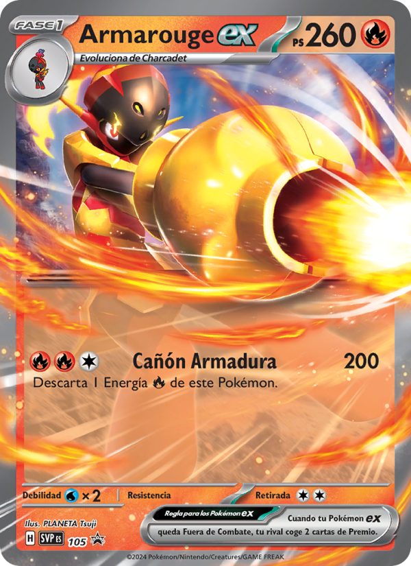 Armarouge ex 105 — SVP Black Star Promos (Spanish Pokémon TCG card)
