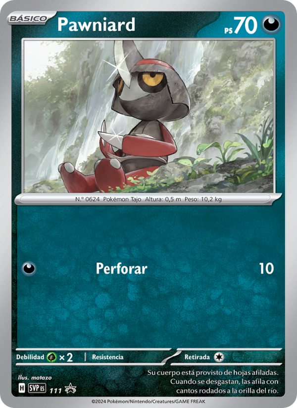 Pawniard 111 — SVP Black Star Promos (Spanish Pokémon TCG card)