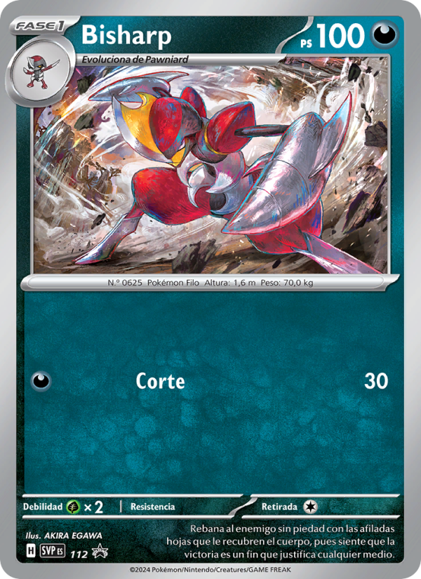 Bisharp 112 — SVP Black Star Promos (Spanish Pokémon TCG card)