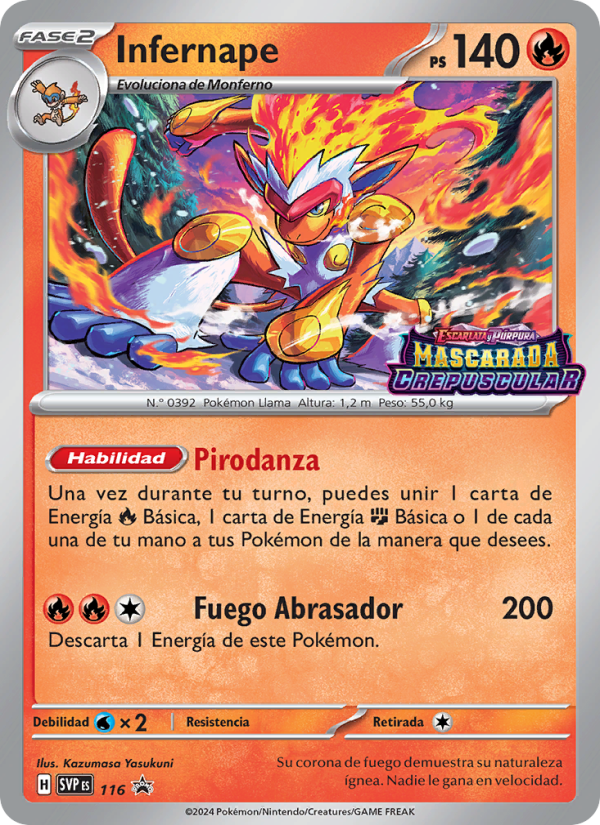 Infernape 116 — SVP Black Star Promos (Spanish Pokémon TCG card)