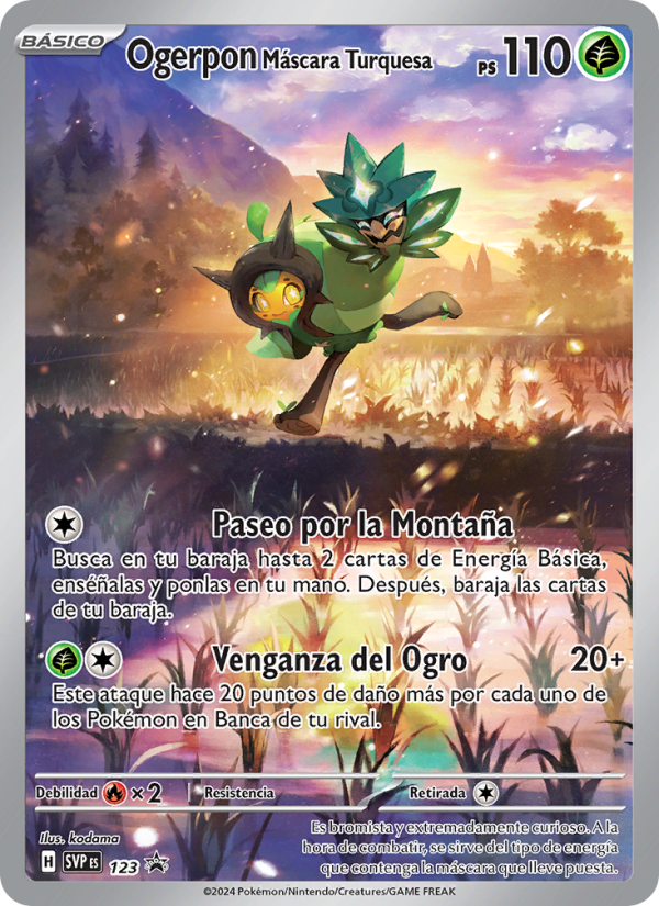 Ogerpon Máscara Turquesa 123 — SVP Black Star Promos (Spanish Pokémon TCG card)