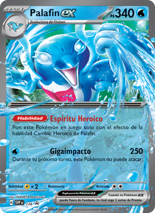 Palafin ex 126 — SVP Black Star Promos (Spanish Pokémon TCG card)