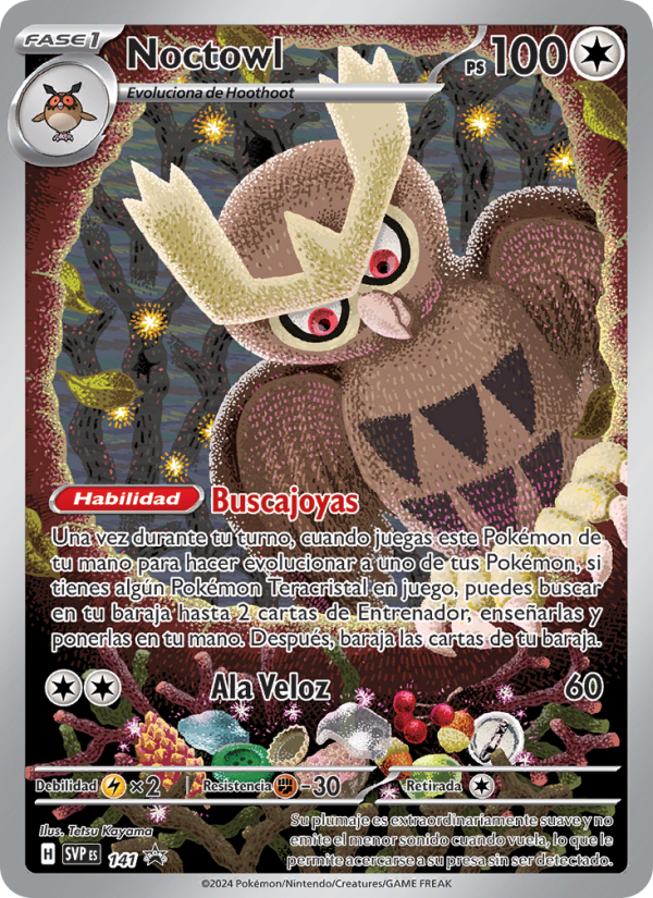 Noctowl 141 — SVP Black Star Promos (Spanish Pokémon TCG card)