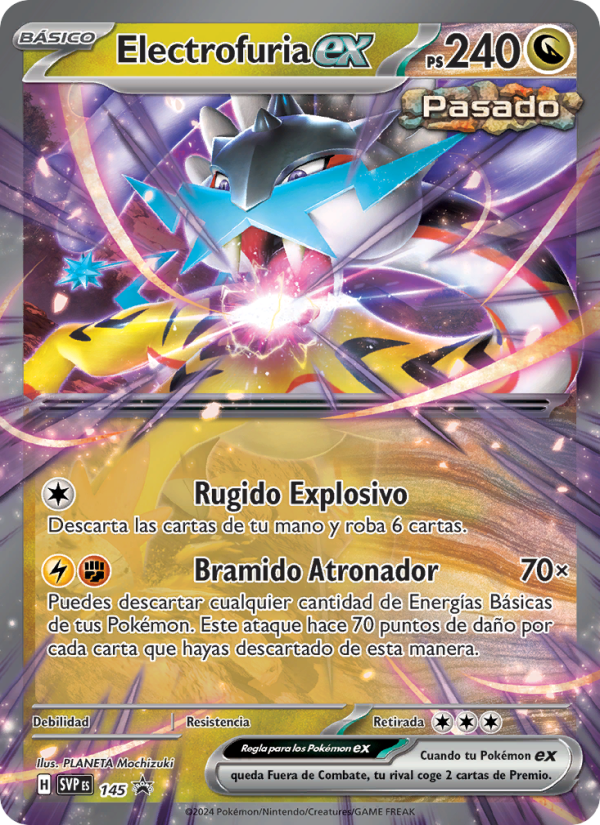 Electrofuria ex 145 — SVP Black Star Promos (Spanish Pokémon TCG card)