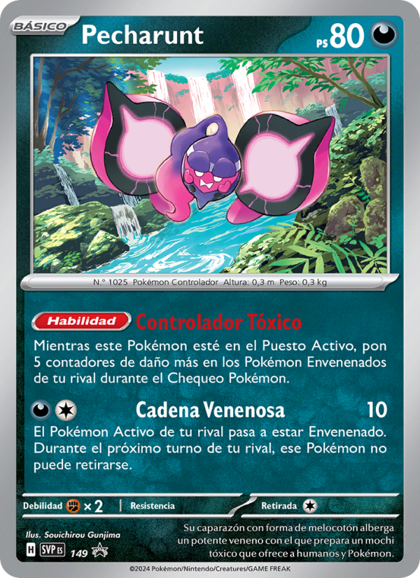Pecharunt 149 — SVP Black Star Promos (Spanish Pokémon TCG card)