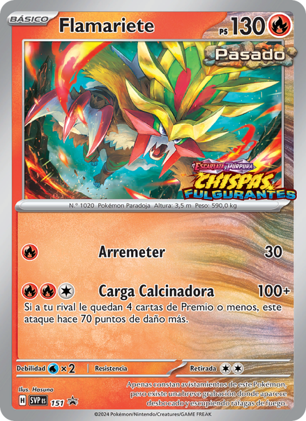 Flamariete 151 — SVP Black Star Promos (Spanish Pokémon TCG card)