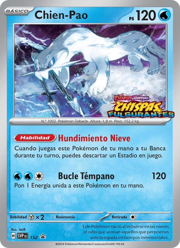 Chien-Pao 152 — SVP Black Star Promos (Spanish Pokémon TCG card)