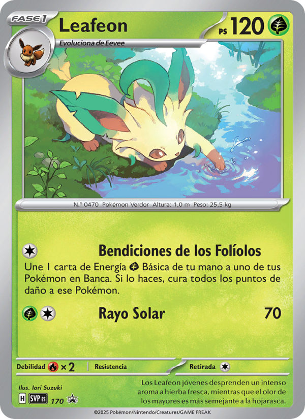 Leafeon 170 — SVP Black Star Promos (Spanish Pokémon TCG card)