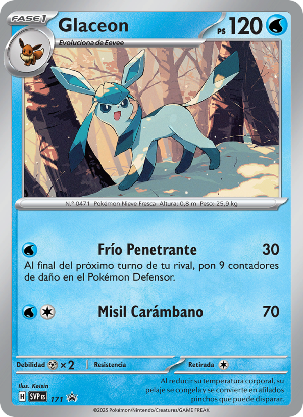 Glaceon 171 — SVP Black Star Promos (Spanish Pokémon TCG card)