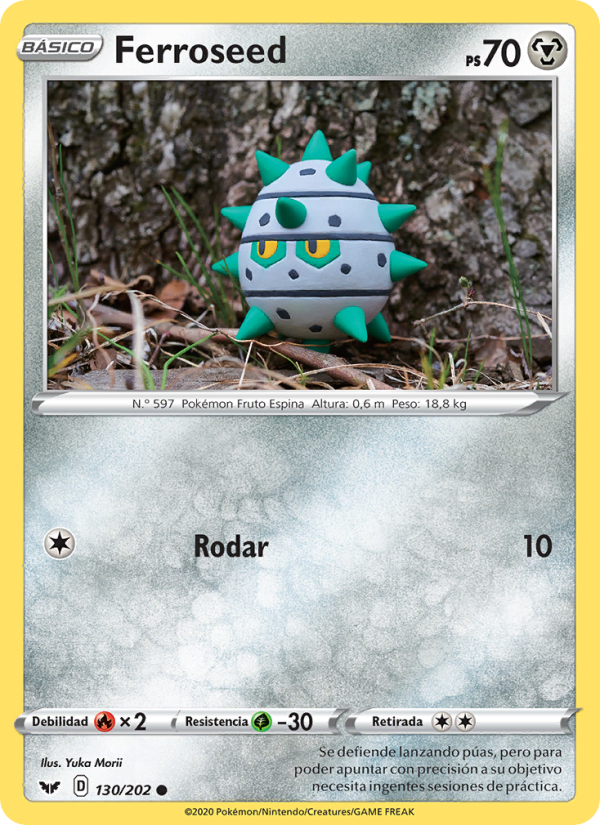 Ferroseed 130 — Sword & Shield (Spanish Pokémon TCG card)