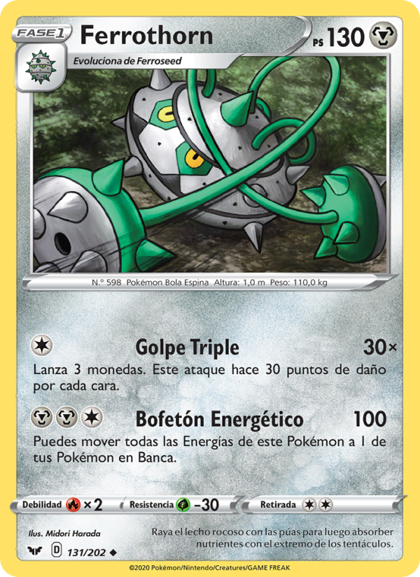 Ferrothorn 131 — Sword & Shield (Spanish Pokémon TCG card)