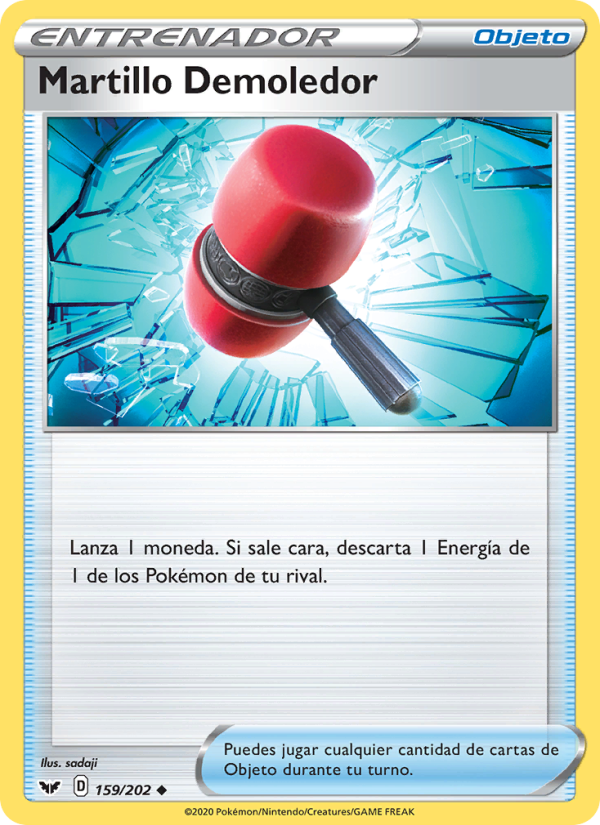 Martillo Demoledor 159 — Sword & Shield (Spanish Pokémon TCG card)