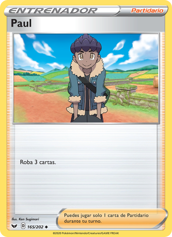 Paul 165 — Sword & Shield (Spanish Pokémon TCG card)