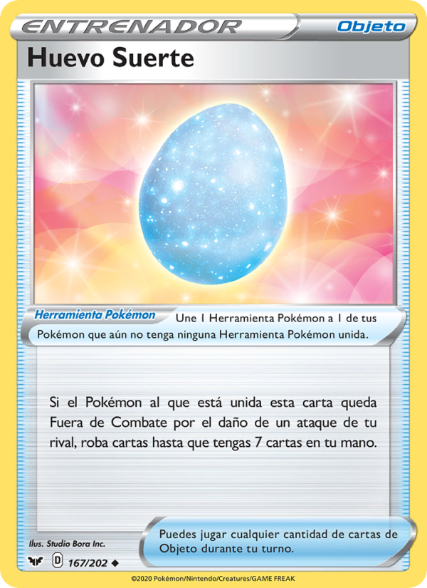 Huevo Suerte 167 — Sword & Shield (Spanish Pokémon TCG card)