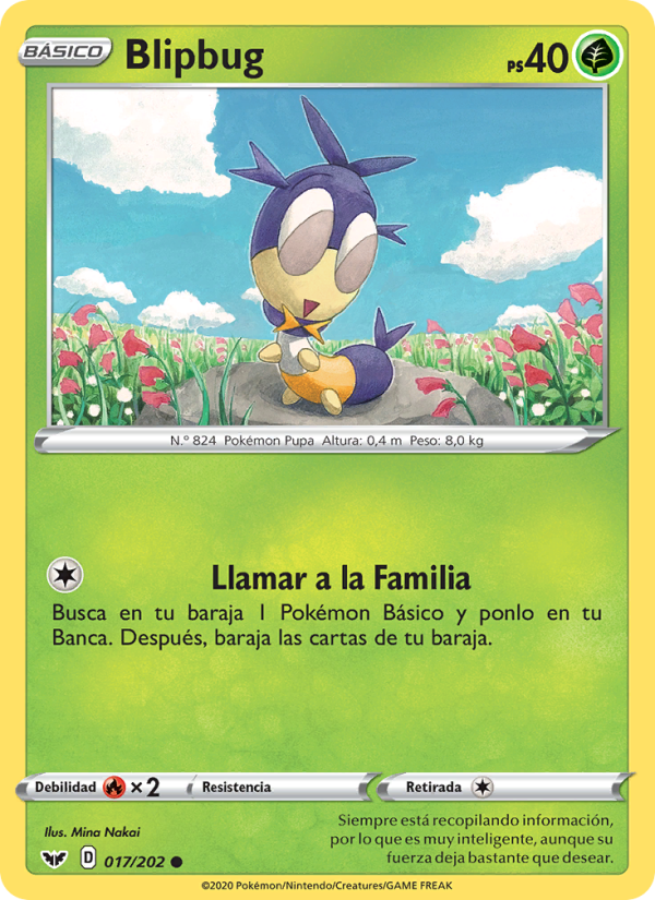 Blipbug 17 — Sword & Shield (Spanish Pokémon TCG card)