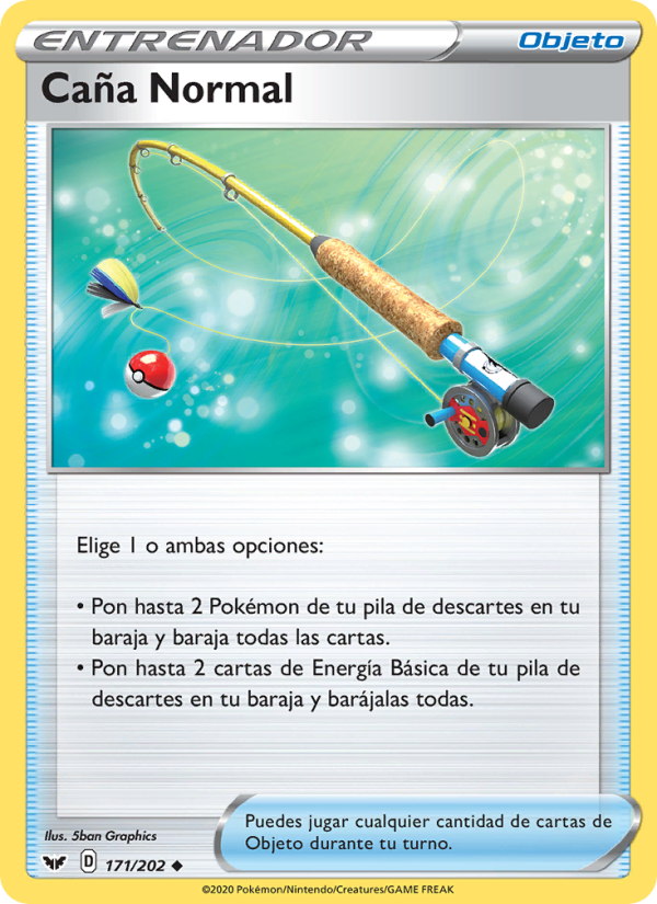 Caña Normal 171 — Sword & Shield (Spanish Pokémon TCG card)