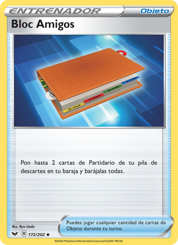 Bloc Amigos 172 — Sword & Shield (Spanish Pokémon TCG card)