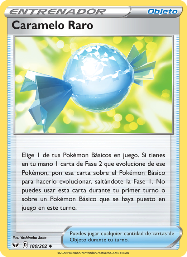Caramelo Raro 180 — Sword & Shield (Spanish Pokémon TCG card)
