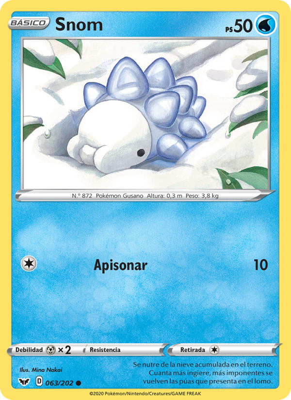 Snom 63 — Sword & Shield (Spanish Pokémon TCG card)