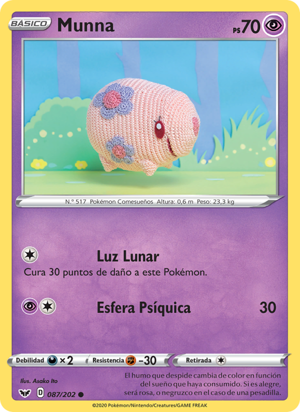 Munna 87 — Sword & Shield (Spanish Pokémon TCG card)