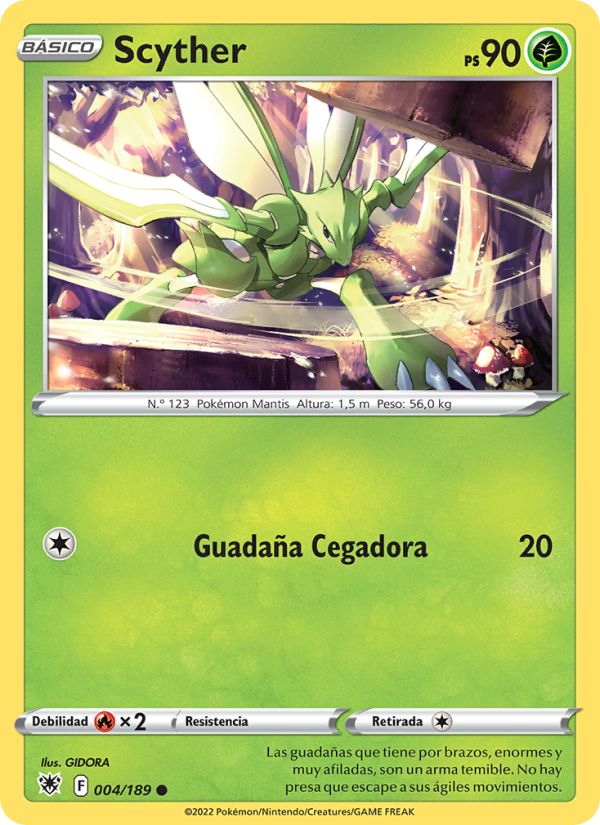 Scyther 004 — Astral Radiance (Spanish Pokémon TCG card)