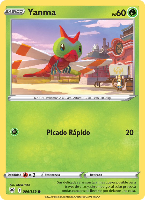 Yanma 006 — Astral Radiance (Spanish Pokémon TCG card)