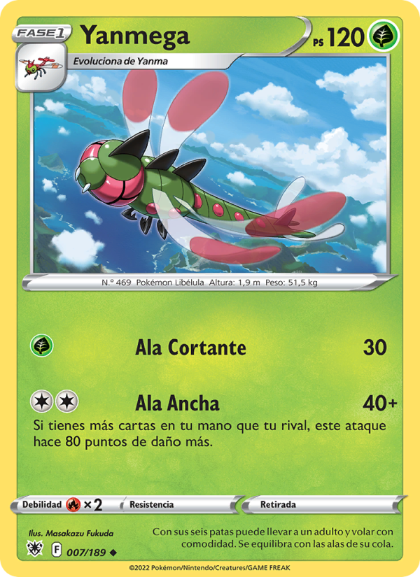 Yanmega 007 — Astral Radiance (Spanish Pokémon TCG card)