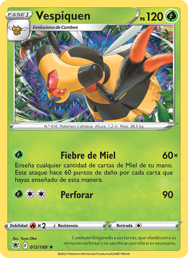 Vespiquen 012 — Astral Radiance (Spanish Pokémon TCG card)