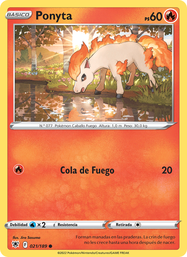 Ponyta 021 — Astral Radiance (Spanish Pokémon TCG card)