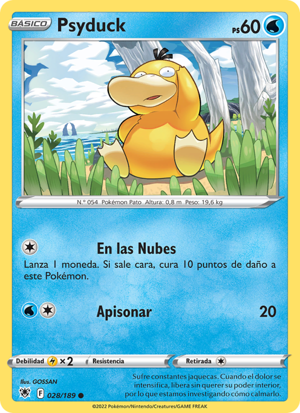 Psyduck 028 — Astral Radiance (Spanish Pokémon TCG card)