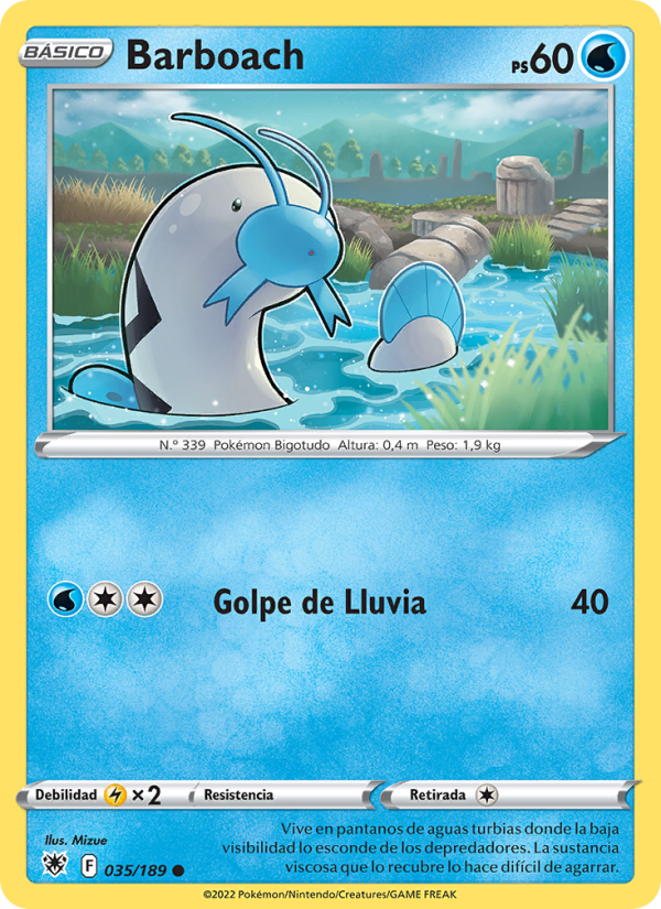 Barboach 035 — Astral Radiance (Spanish Pokémon TCG card)