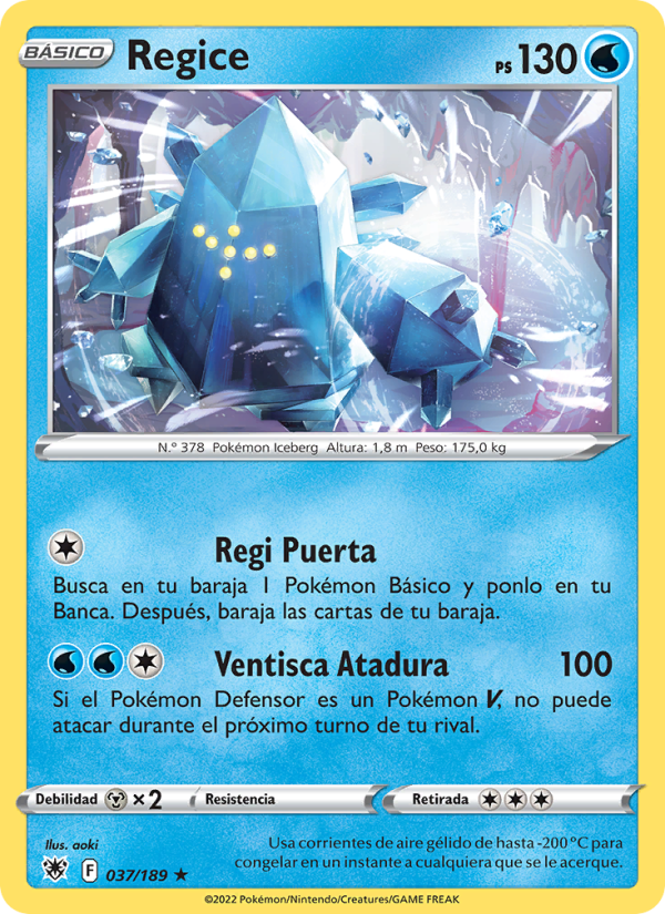 Regice 037 — Astral Radiance (Spanish Pokémon TCG card)